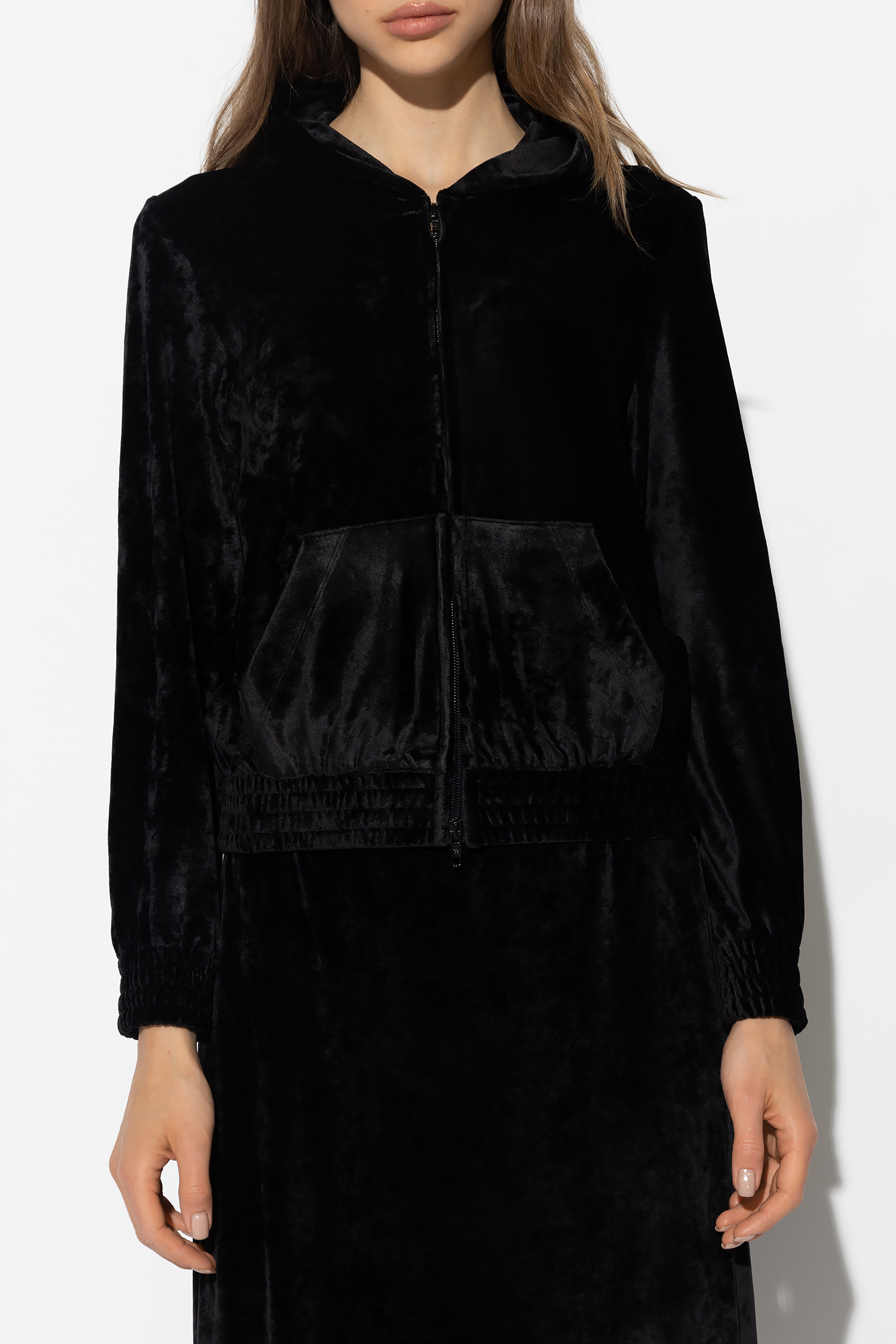 balenciaga white zip up hoodie